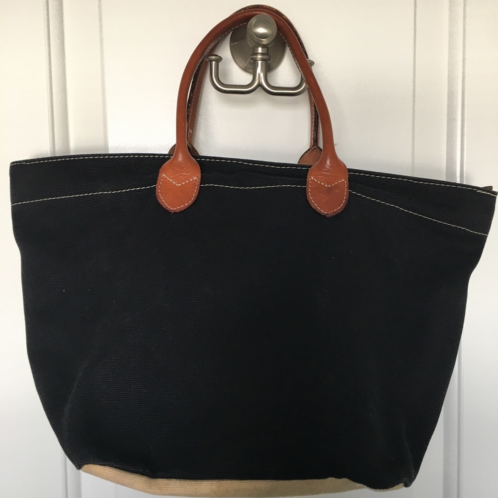 Dooney & Bourke black canvas tote bag